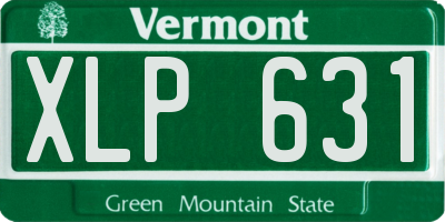 VT license plate XLP631