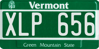 VT license plate XLP656