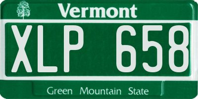 VT license plate XLP658