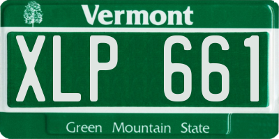 VT license plate XLP661