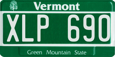VT license plate XLP690