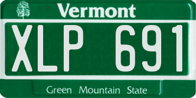 VT license plate XLP691
