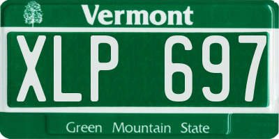 VT license plate XLP697