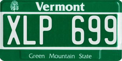 VT license plate XLP699