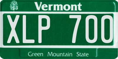 VT license plate XLP700