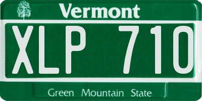 VT license plate XLP710