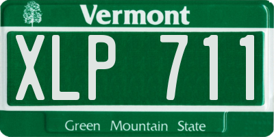 VT license plate XLP711
