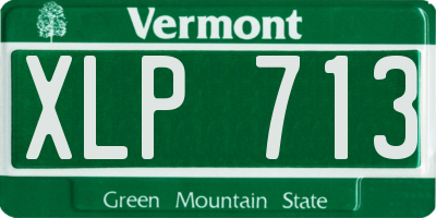 VT license plate XLP713