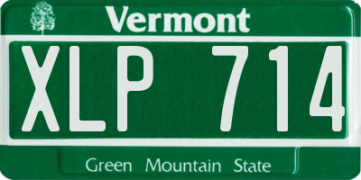 VT license plate XLP714
