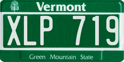 VT license plate XLP719