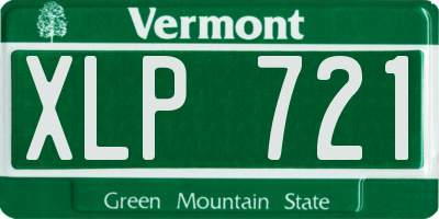 VT license plate XLP721
