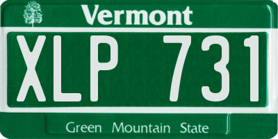 VT license plate XLP731