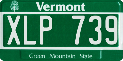 VT license plate XLP739