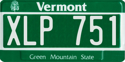 VT license plate XLP751
