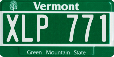 VT license plate XLP771
