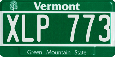 VT license plate XLP773