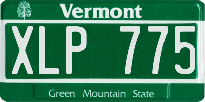 VT license plate XLP775