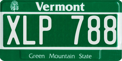 VT license plate XLP788