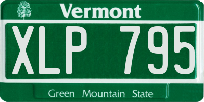 VT license plate XLP795