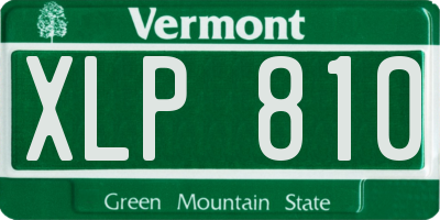 VT license plate XLP810