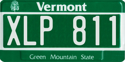 VT license plate XLP811