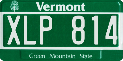VT license plate XLP814
