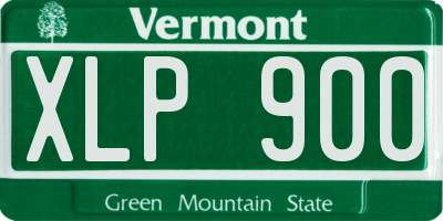 VT license plate XLP900