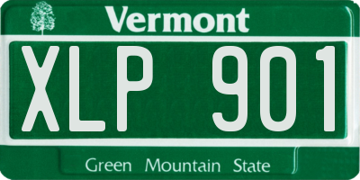VT license plate XLP901