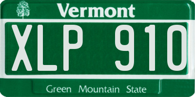 VT license plate XLP910