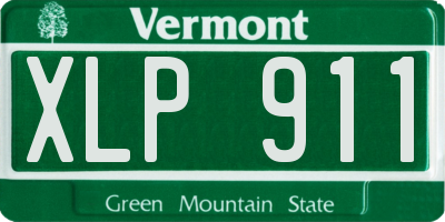 VT license plate XLP911