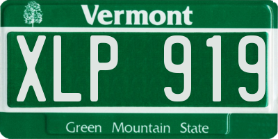 VT license plate XLP919