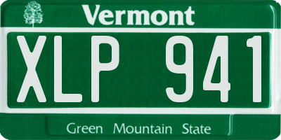 VT license plate XLP941