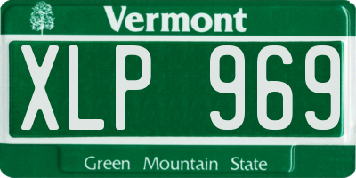 VT license plate XLP969