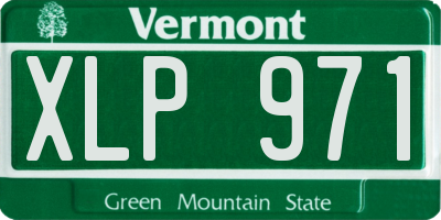 VT license plate XLP971