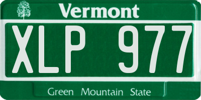 VT license plate XLP977
