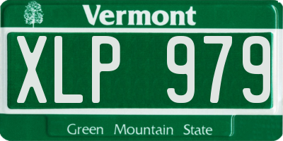 VT license plate XLP979