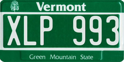 VT license plate XLP993