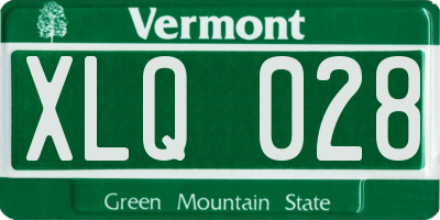 VT license plate XLQ028