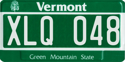 VT license plate XLQ048