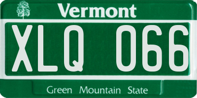 VT license plate XLQ066