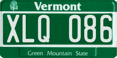 VT license plate XLQ086