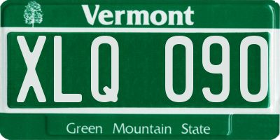 VT license plate XLQ090