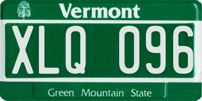 VT license plate XLQ096