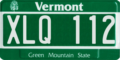 VT license plate XLQ112