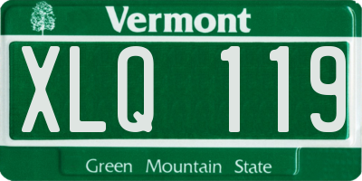 VT license plate XLQ119