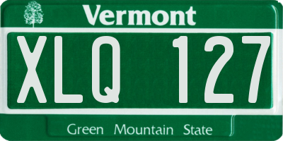 VT license plate XLQ127