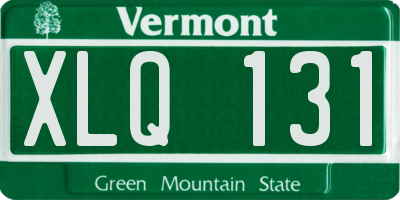 VT license plate XLQ131