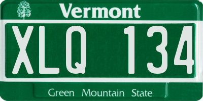 VT license plate XLQ134