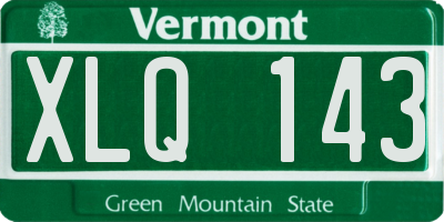 VT license plate XLQ143