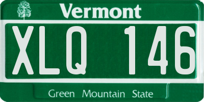 VT license plate XLQ146
